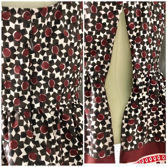 Kate Spade Rambling Roses Floral Tile Peplum Top - Picture 10 of 11